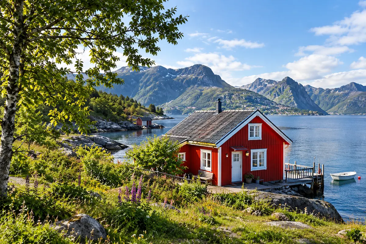 Hytte med eget vannsystem